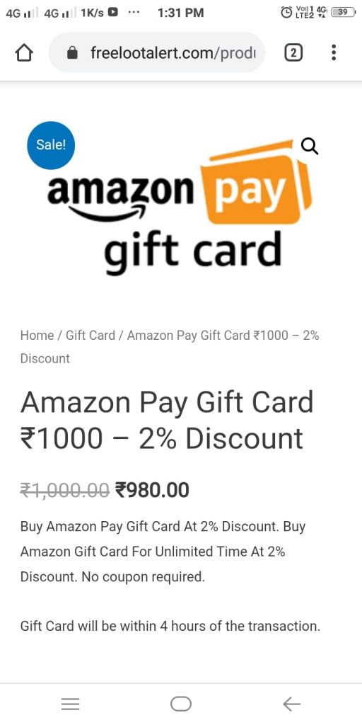 Amazon Gift Card 