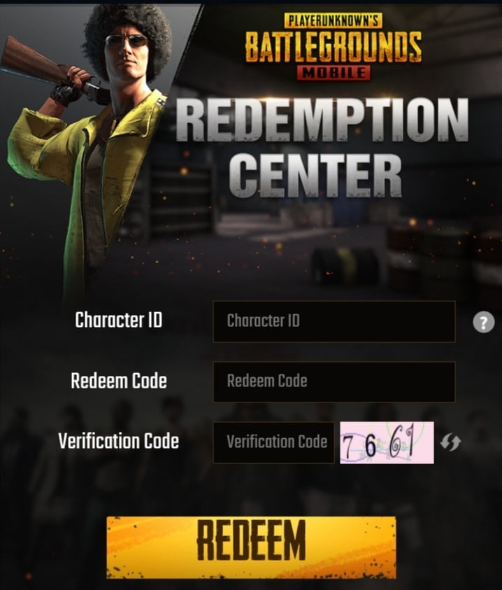 PUBG Mobile Redemption Center - How To Redeem Code