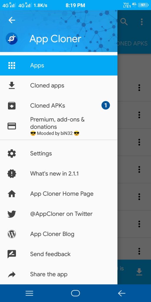 App Cloner Premium 2.14.2 APK - App Cloner Pro MOD Download