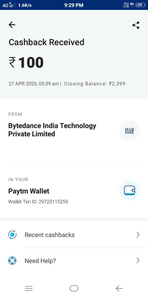 Helo App Latest Payment Proof 