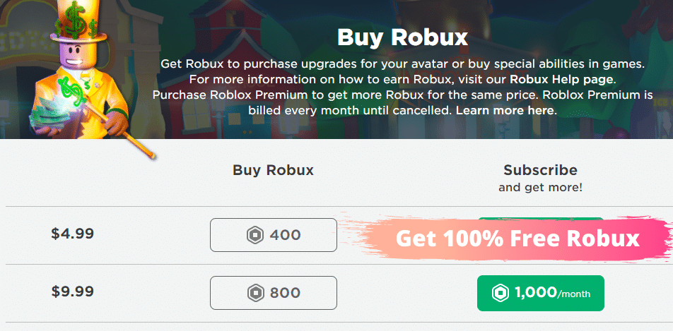 Free robux website