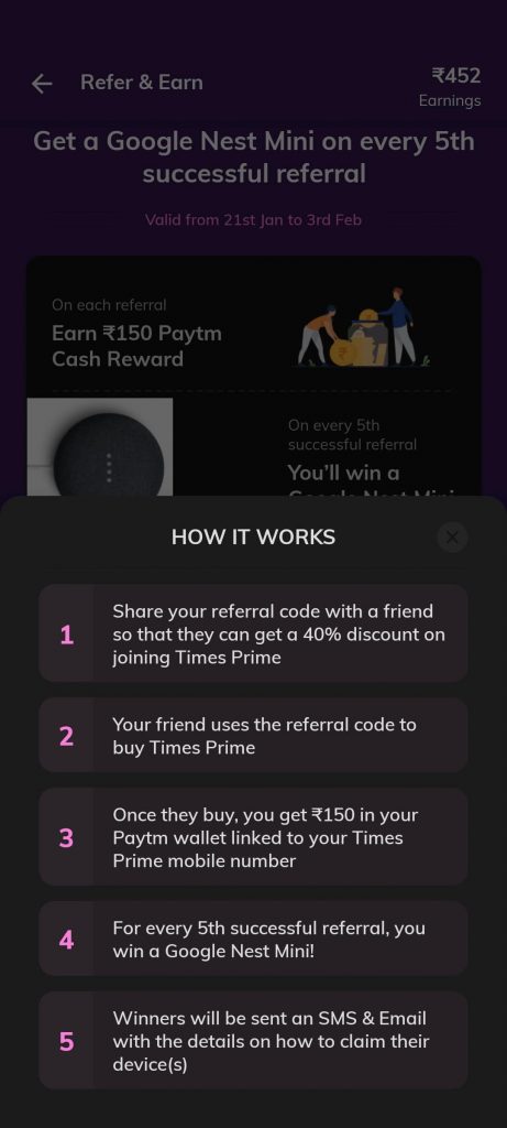 Times Prime Referral Code & Coupons