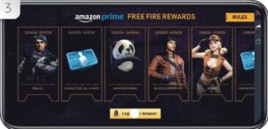 Free Fire Amazon Prime Rewards Event 2021