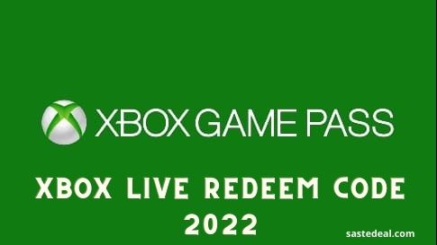 Free xbox live codes 2022