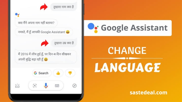 How to change Google Assistant Language in iPhone
